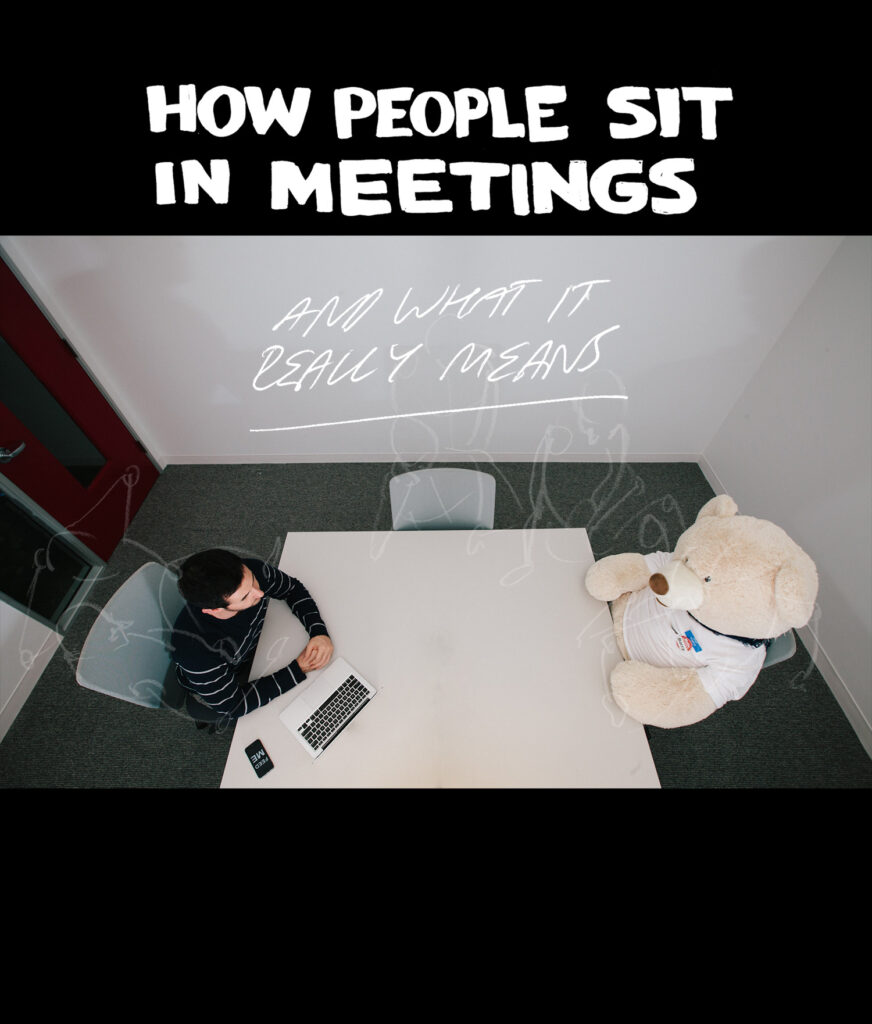 How people sit in meetings and what it really means